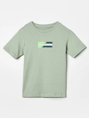 T-shirt z nadrukiem Jack&Jones zielony