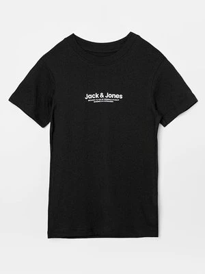 T-shirt z nadrukiem Jack & Jones Kids czarny