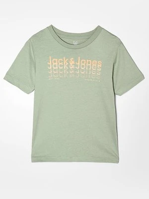 T-shirt z nadrukiem Jack&Jones zielony