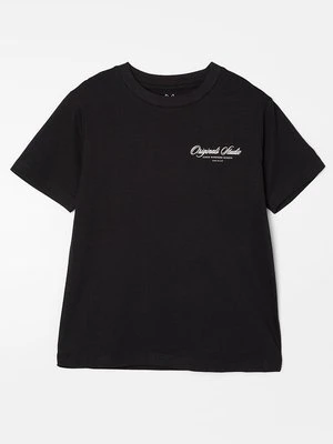 T-shirt z nadrukiem Jack&Jones czarny