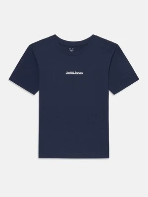 T-shirt z nadrukiem Jack&Jones granatowy