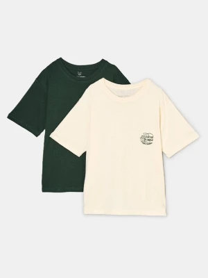 T-shirt z nadrukiem Jack & Jones Kids biały
