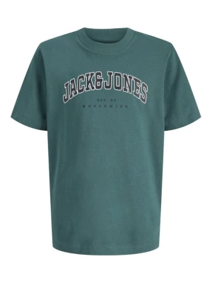 T-shirt z nadrukiem Jack & Jones Kids butelkowa zieleń