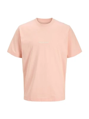 T-shirt z nadrukiem Jack & Jones Kids jasnoróżowy
