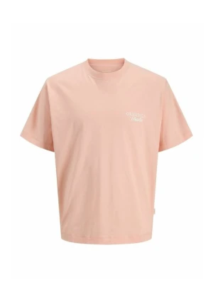 T-shirt z nadrukiem Jack & Jones Kids jasnoróżowy