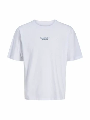 T-shirt z nadrukiem Jack & Jones Kids mleczny