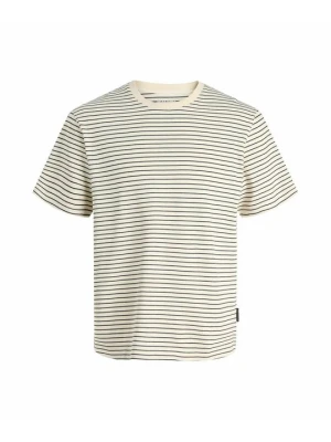 T-shirt z nadrukiem Jack & Jones Kids mleczny