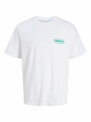 T-shirt z nadrukiem Jack & Jones Kids mleczny