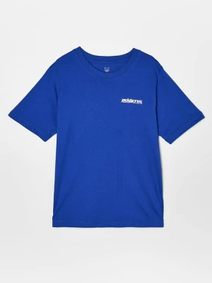 T-shirt z nadrukiem Jack & Jones Kids niebieski