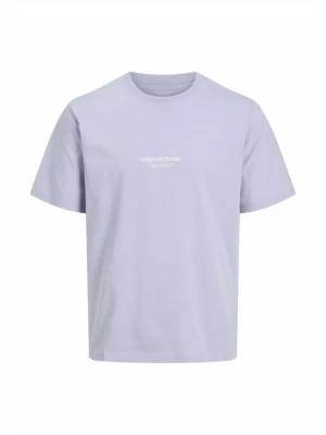 T-shirt z nadrukiem Jack&Jones liliowy