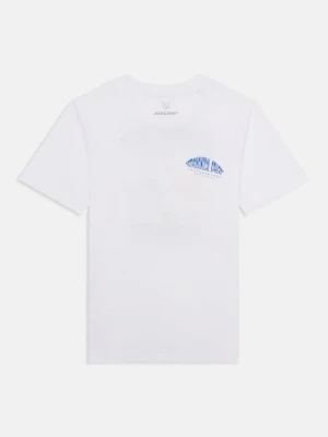T-shirt z nadrukiem Jack & Jones Kids mleczny