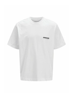 T-shirt z nadrukiem Jack&Jones mleczny