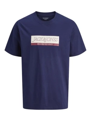 T-shirt z nadrukiem Jack & Jones Kids niebieski