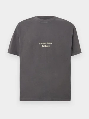 T-shirt z nadrukiem Jack&Jones szary