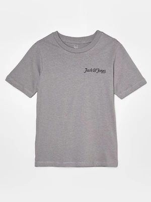 T-shirt z nadrukiem Jack&Jones szary