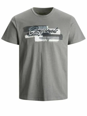 T-shirt z nadrukiem Jack & Jones Kids szary