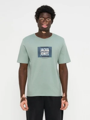T-shirt z nadrukiem Jack&Jones zielony