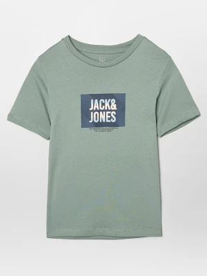 T-shirt z nadrukiem Jack & Jones Kids zielony