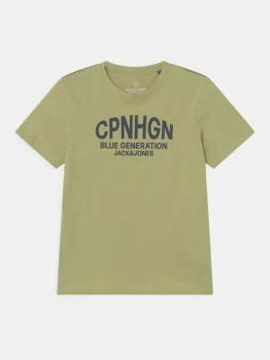 T-shirt z nadrukiem Jack & Jones Kids zielony