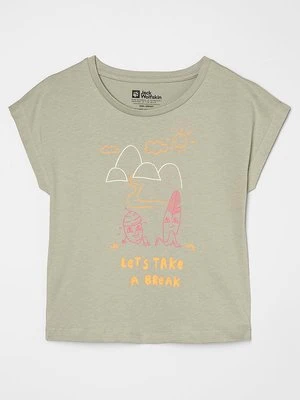 T-shirt z nadrukiem Jack Wolfskin