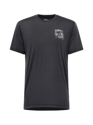T-shirt z nadrukiem Jack Wolfskin