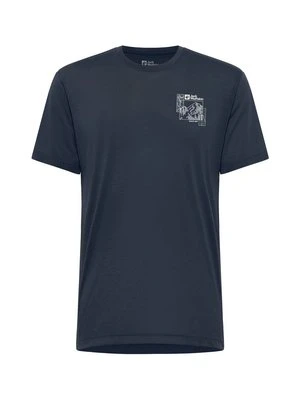 T-shirt z nadrukiem Jack Wolfskin