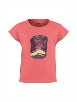 T-shirt z nadrukiem Jack Wolfskin