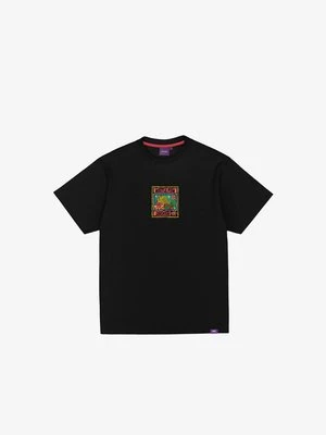 T-shirt z nadrukiem Jacker czarny