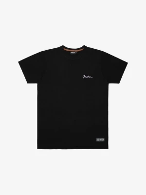 T-shirt z nadrukiem Jacker czarny