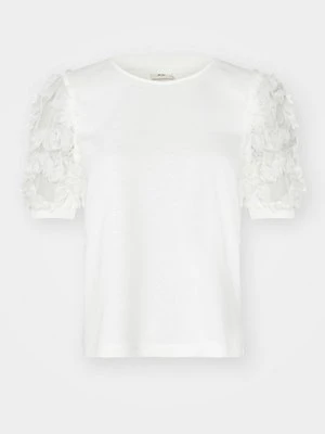 T-shirt z nadrukiem JDY mleczny