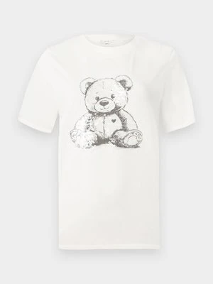 T-shirt z nadrukiem JDY biały