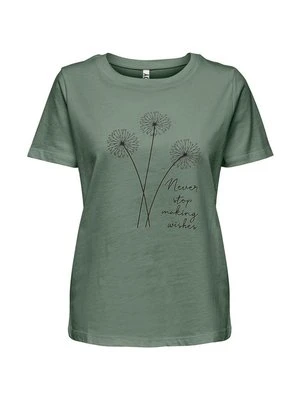 T-shirt z nadrukiem JDY