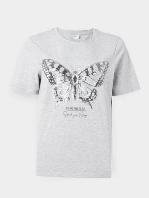 T-shirt z nadrukiem JDY jasnoszary