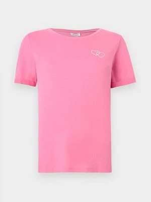 T-shirt z nadrukiem JDY różowy
