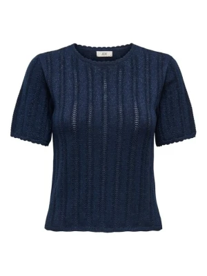 T-shirt z nadrukiem JDY niebieski denim