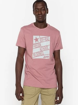 T-shirt z nadrukiem Jeep