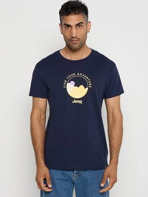 T-shirt z nadrukiem Jeep