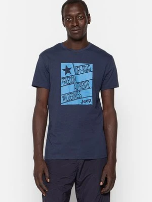 T-shirt z nadrukiem Jeep