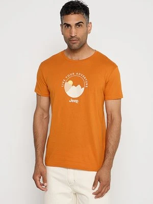 T-shirt z nadrukiem Jeep