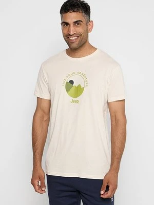 T-shirt z nadrukiem Jeep