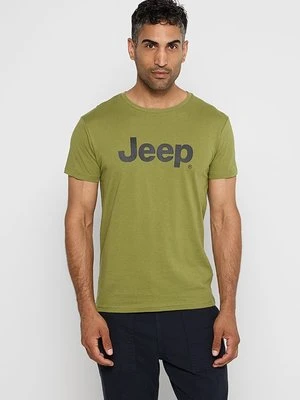 T-shirt z nadrukiem Jeep