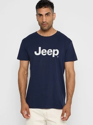 T-shirt z nadrukiem Jeep