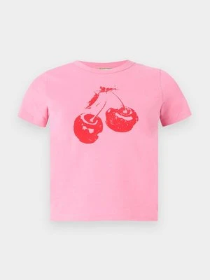 T-shirt z nadrukiem JJXX różowy