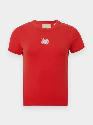 T-shirt basic JJXX czerwony