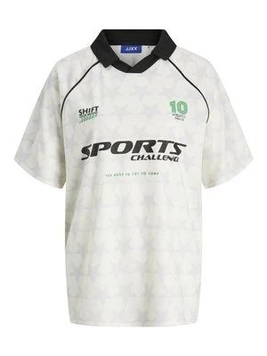 T-shirt z nadrukiem JJXX biały