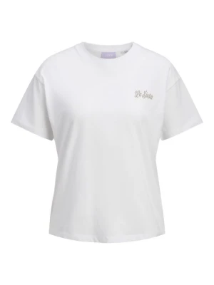 T-shirt z nadrukiem JJXX biały