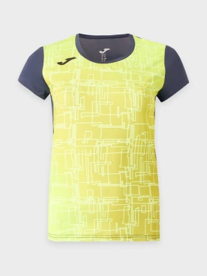 T-shirt z nadrukiem Joma zielony neon