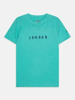 T-shirt z nadrukiem Jordan turkusowy