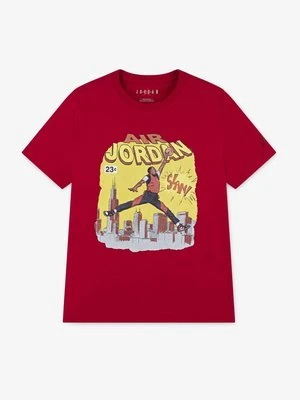 T-shirt z nadrukiem Jordan czerwony