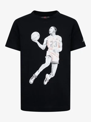 T-shirt z nadrukiem Jordan czarny